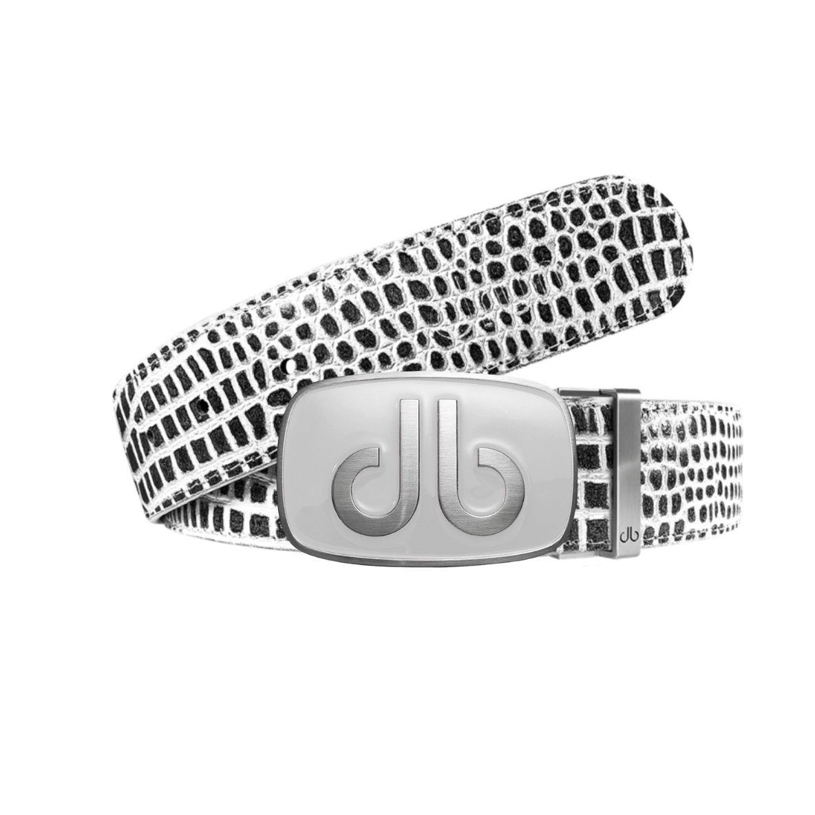 Black and white Crocodile Belts