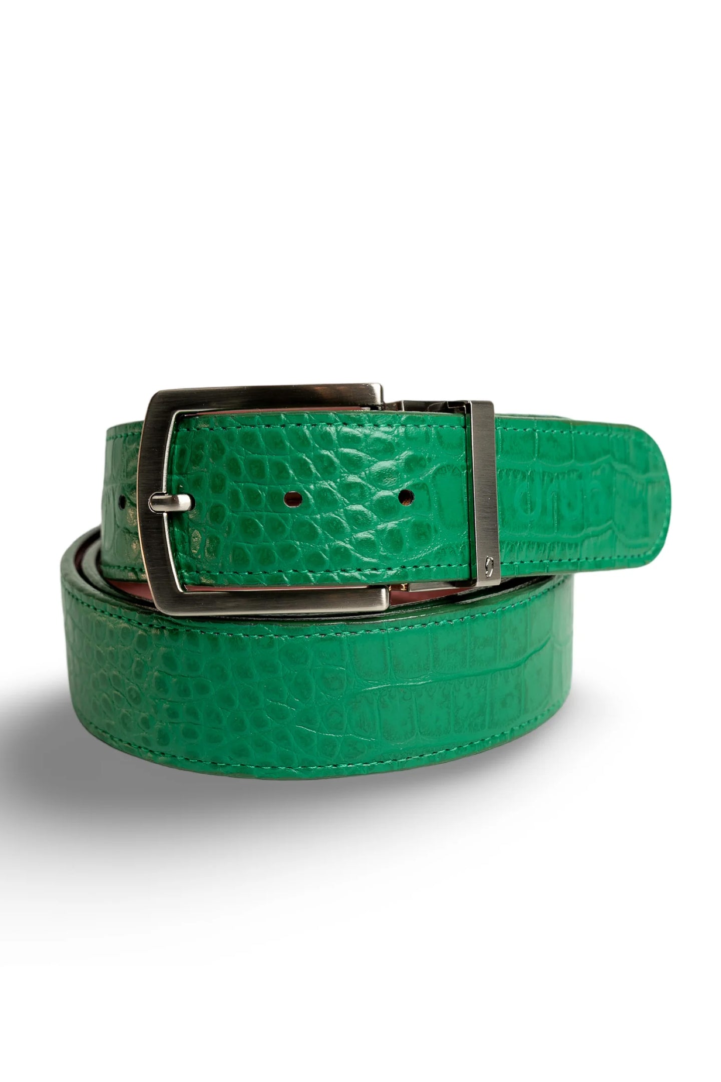 Green Crocodile Belts