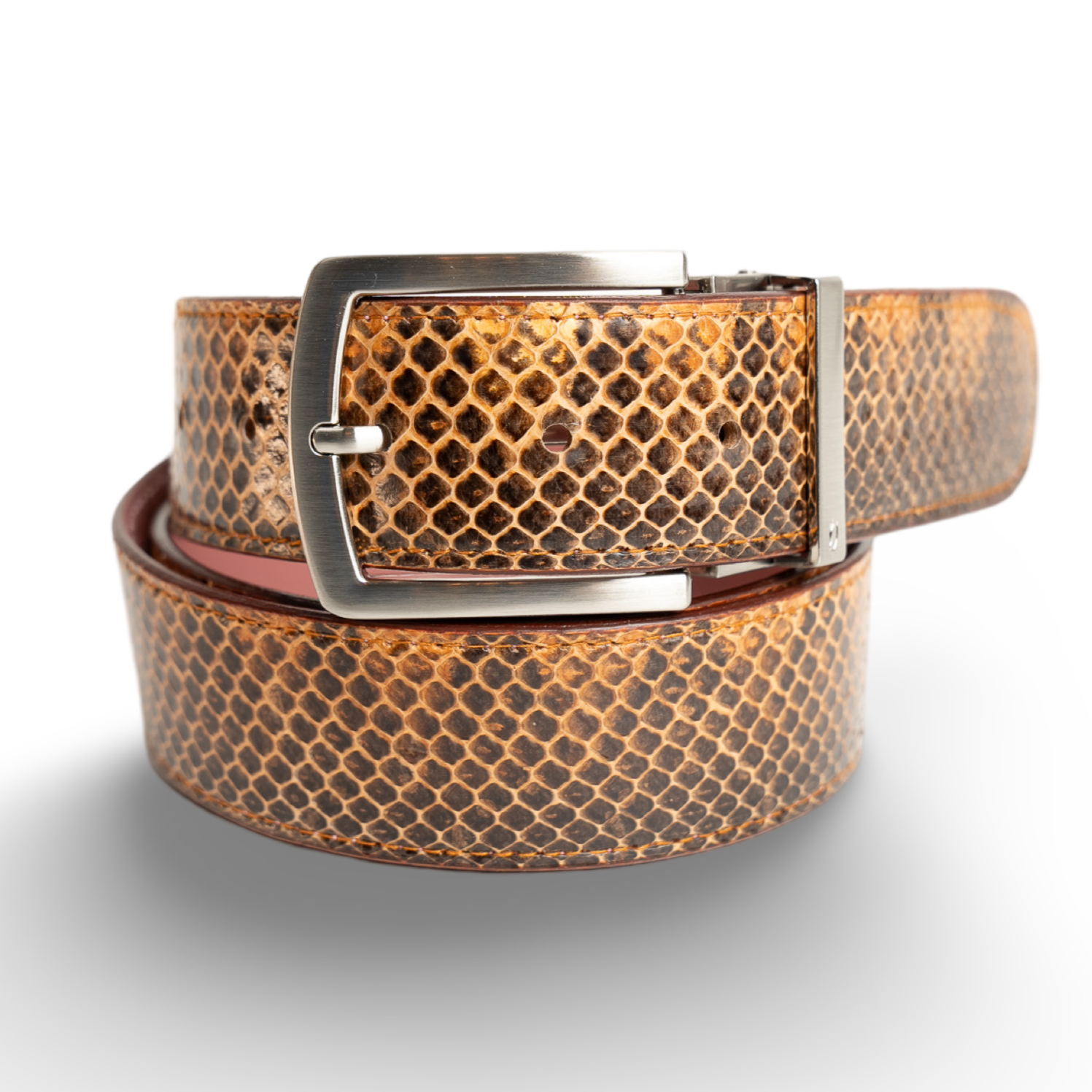 Brown Snakeskin Belts