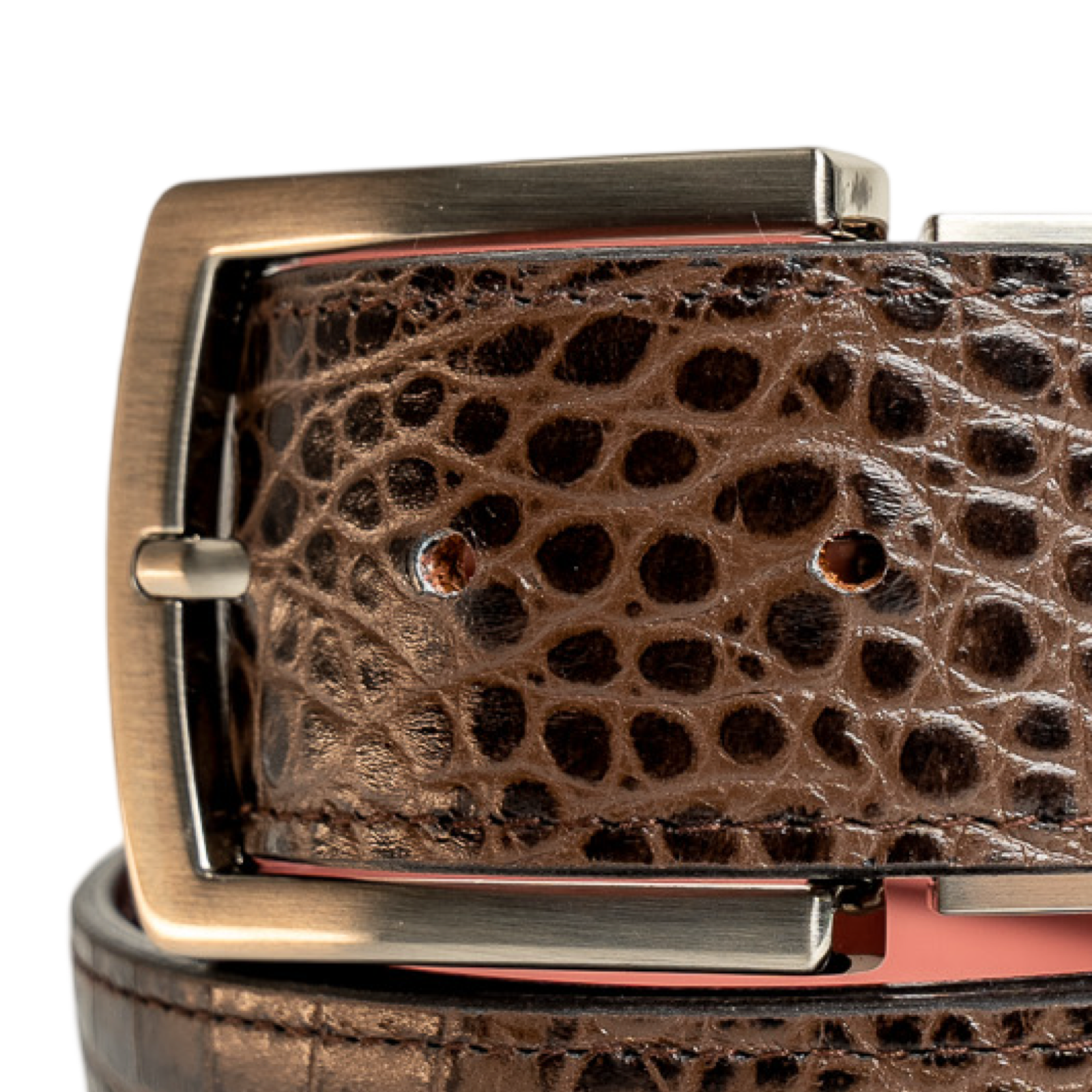 Brown crocodile Belts