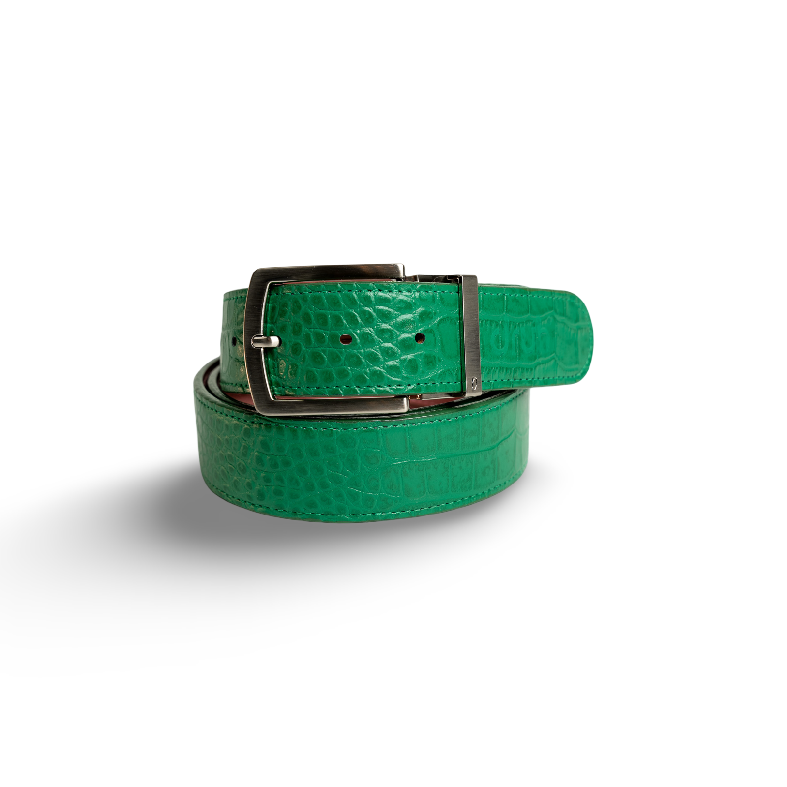 Green Crocodile Belts