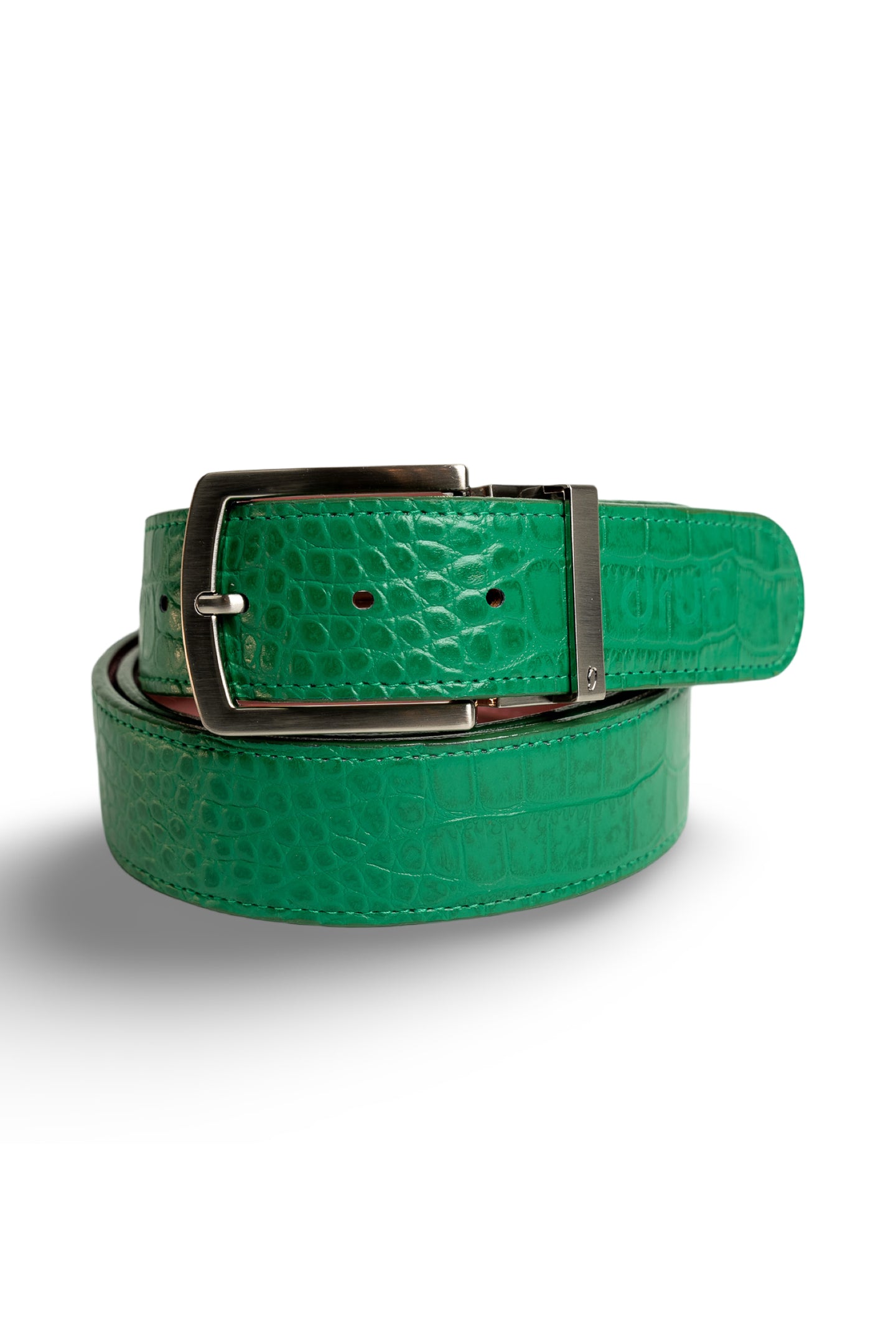 Green Crocodile Belts