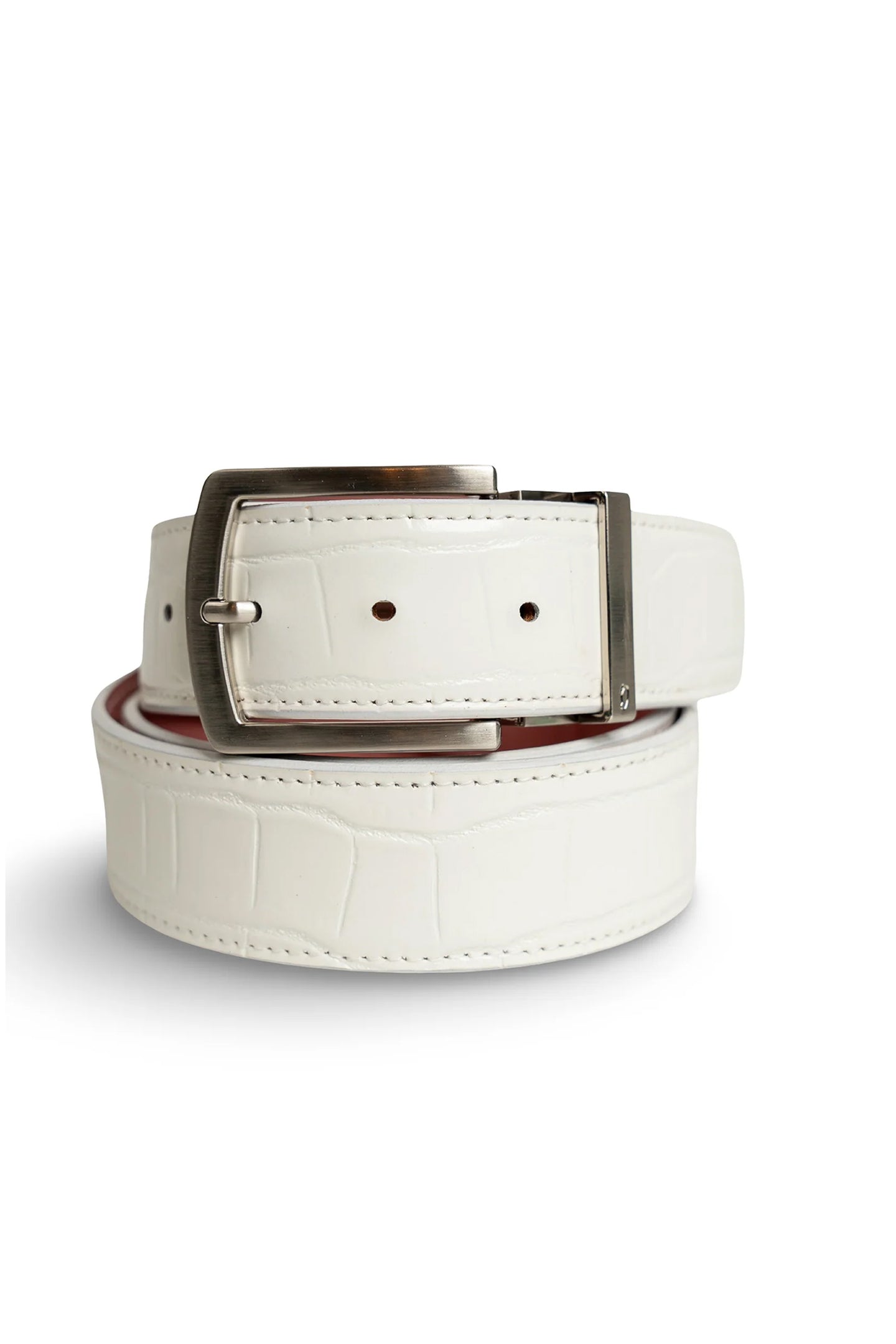 White Crocodile Belts