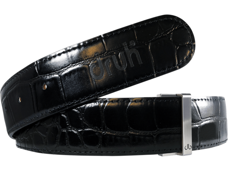 Crocodile Leather Collection Black