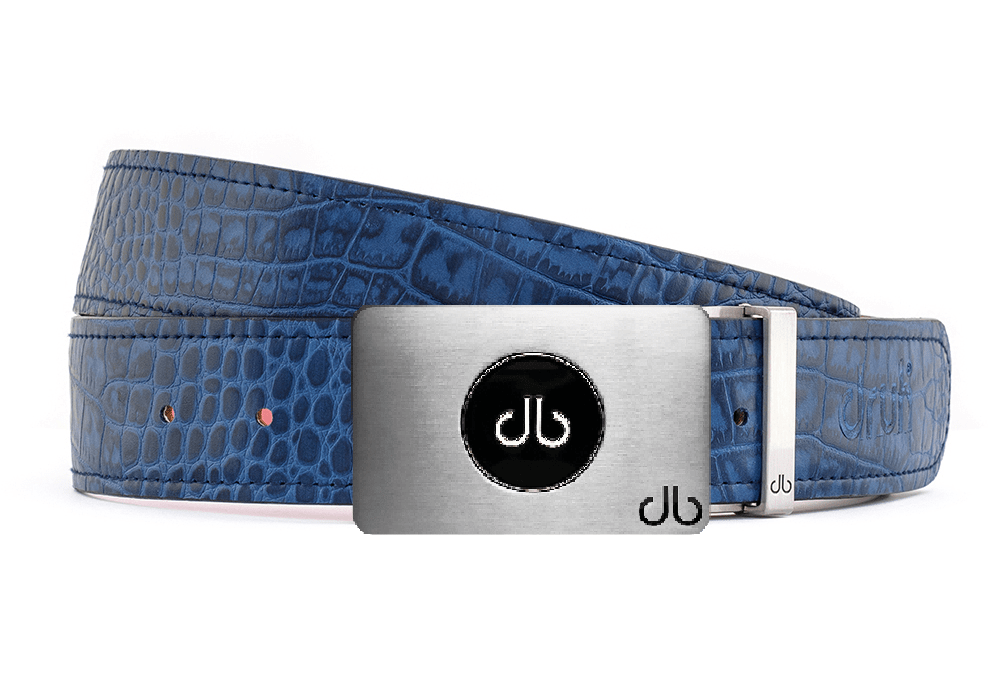 Blue / Ballmarker Crocodile Leather Belts Druh Belts USA