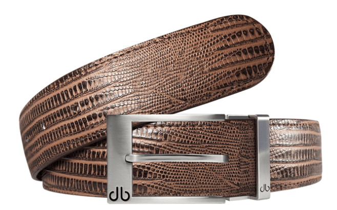 Brown Lizard / Prong Lizard Leather Belts Druh Belts and Buckles | US & Canada