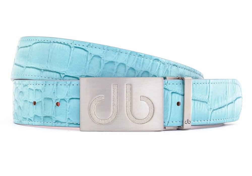 db Cut Out Crocodile Aqua Belts Druh Belts USA