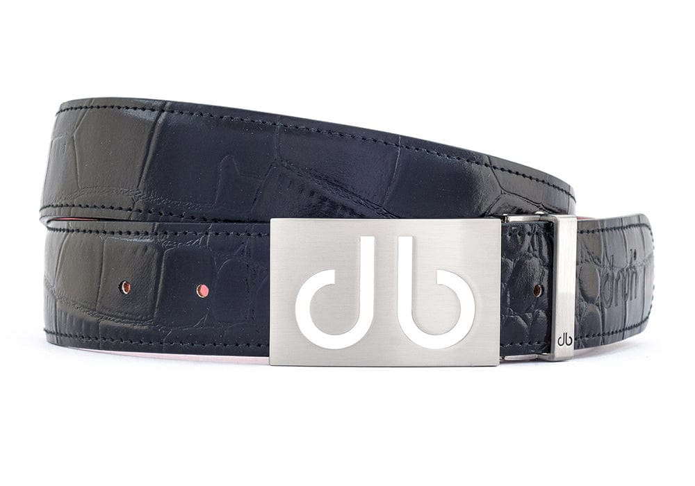 db Infill White Crocodile Black Belts Druh Belts and Buckles | US & Canada