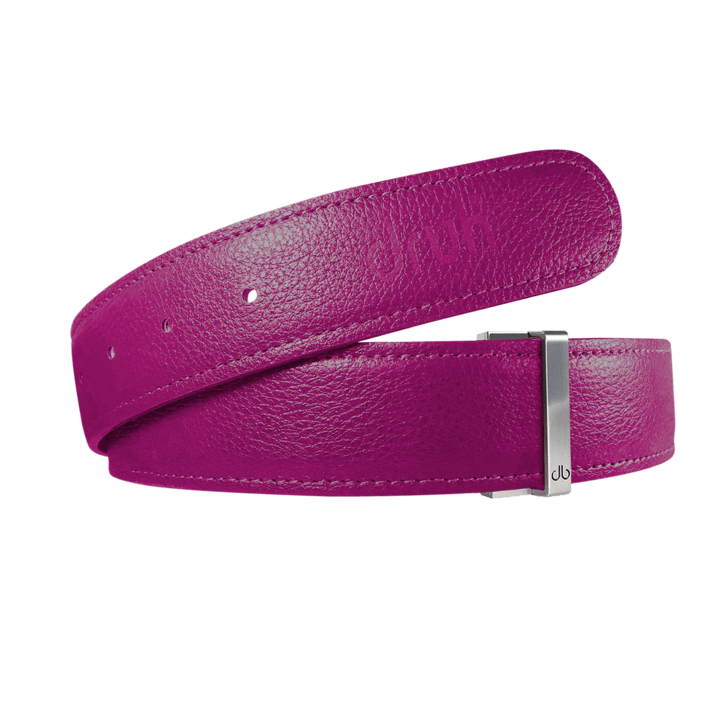 Fuschia Full Grain Leather Belt Straps Druh Belts USA
