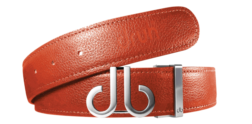 Orange / Icon Full Grain Leather Belts Druh Belts and Buckles | US & Canada