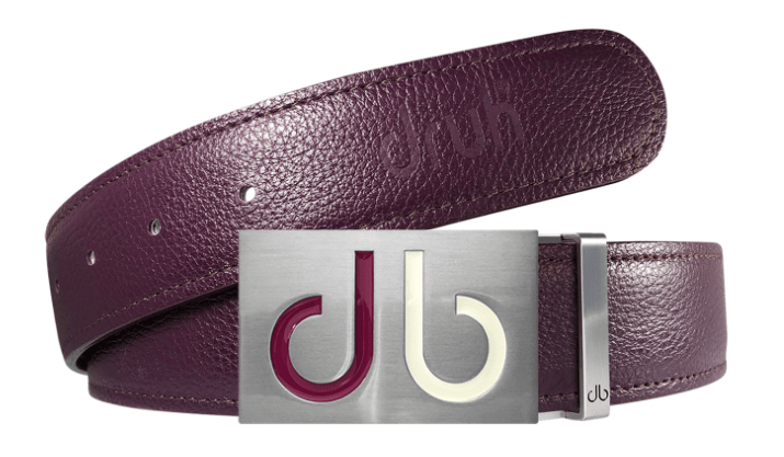 Purple / Infill Full Grain Leather Belts Druh Belts and Buckles | US & Canada
