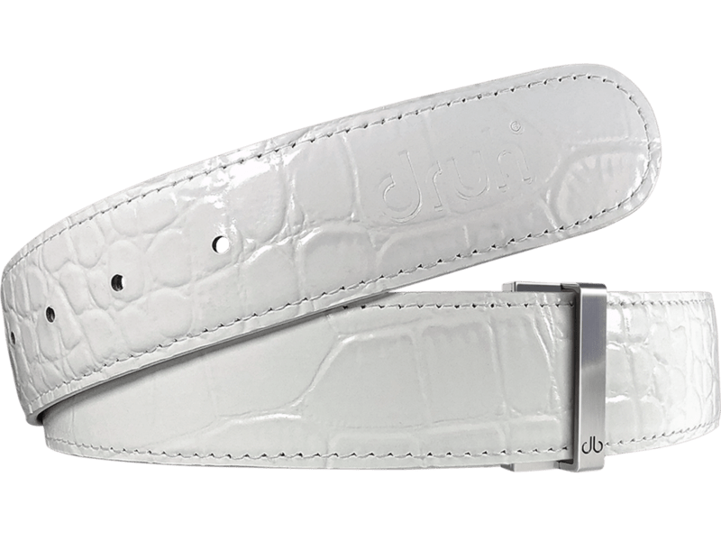White Crocodile Leather Collection Druh Belts USA