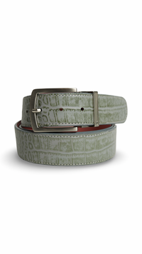 Grey Crocodile Belts