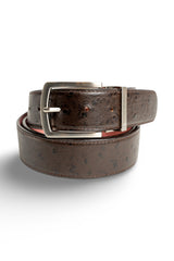 Brown Ostrich Belts