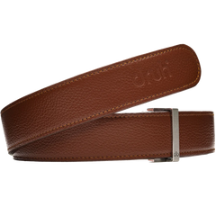 Brown Full Grain Patterned Leather Strap