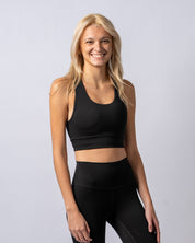 PureMotion Black Sports Bra