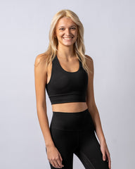 PureMotion Black Sports Bra