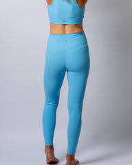 LuxeLift Blue Ribbed Leggings