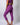 LuxeLift Ribbed Purple Leggings