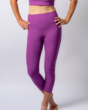 LuxeLift Ribbed Purple Leggings