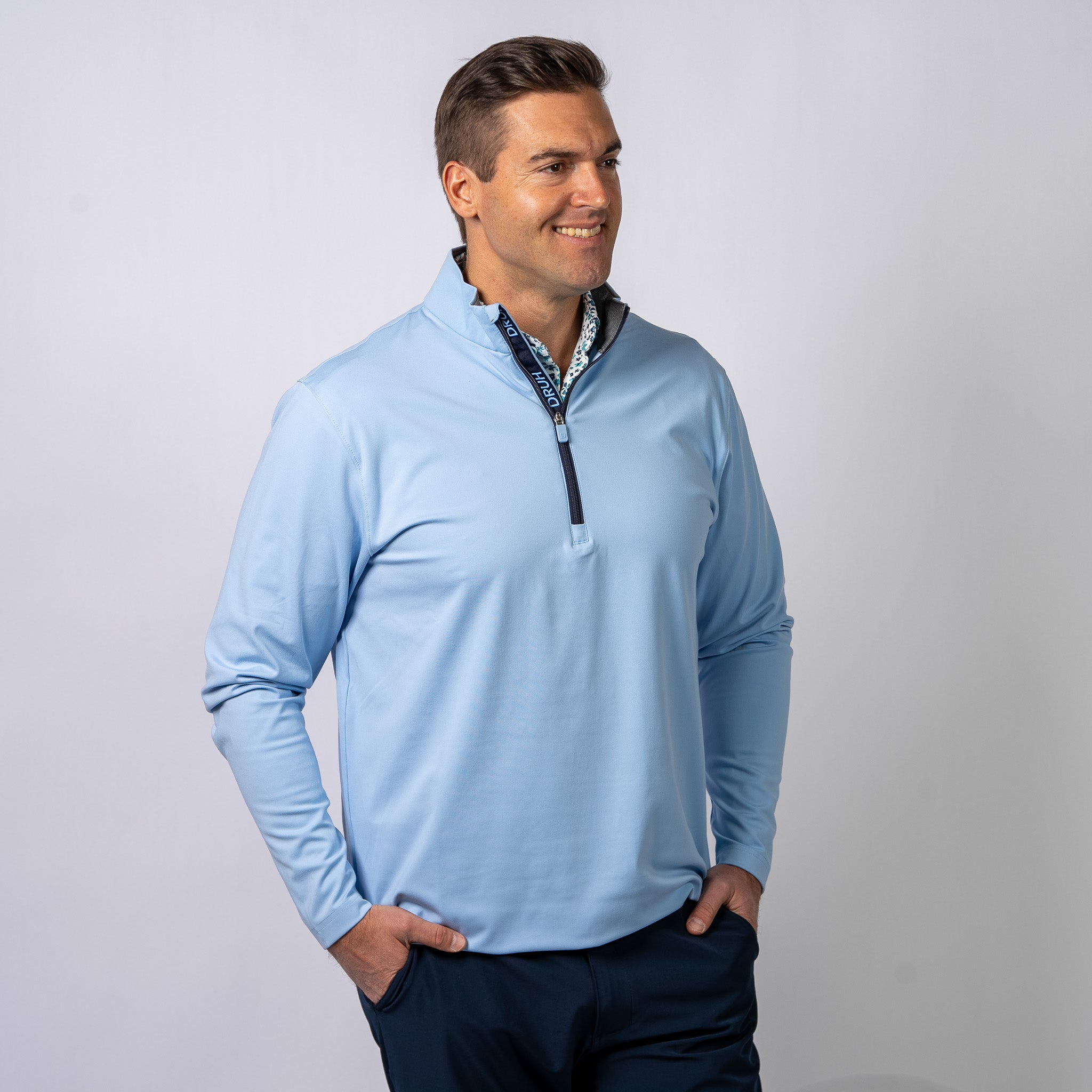 The Hybrid Pullover - Sky Blue