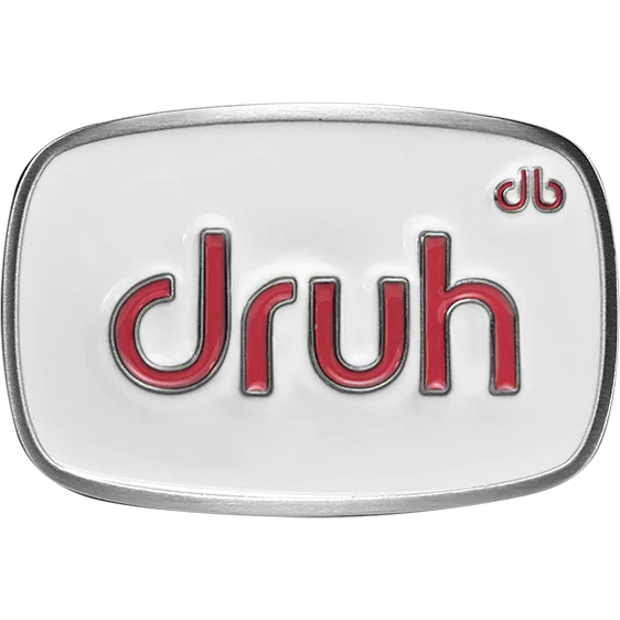 Druh Oval White and Pink Buckle