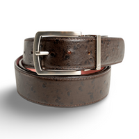 Brown Ostrich Belts