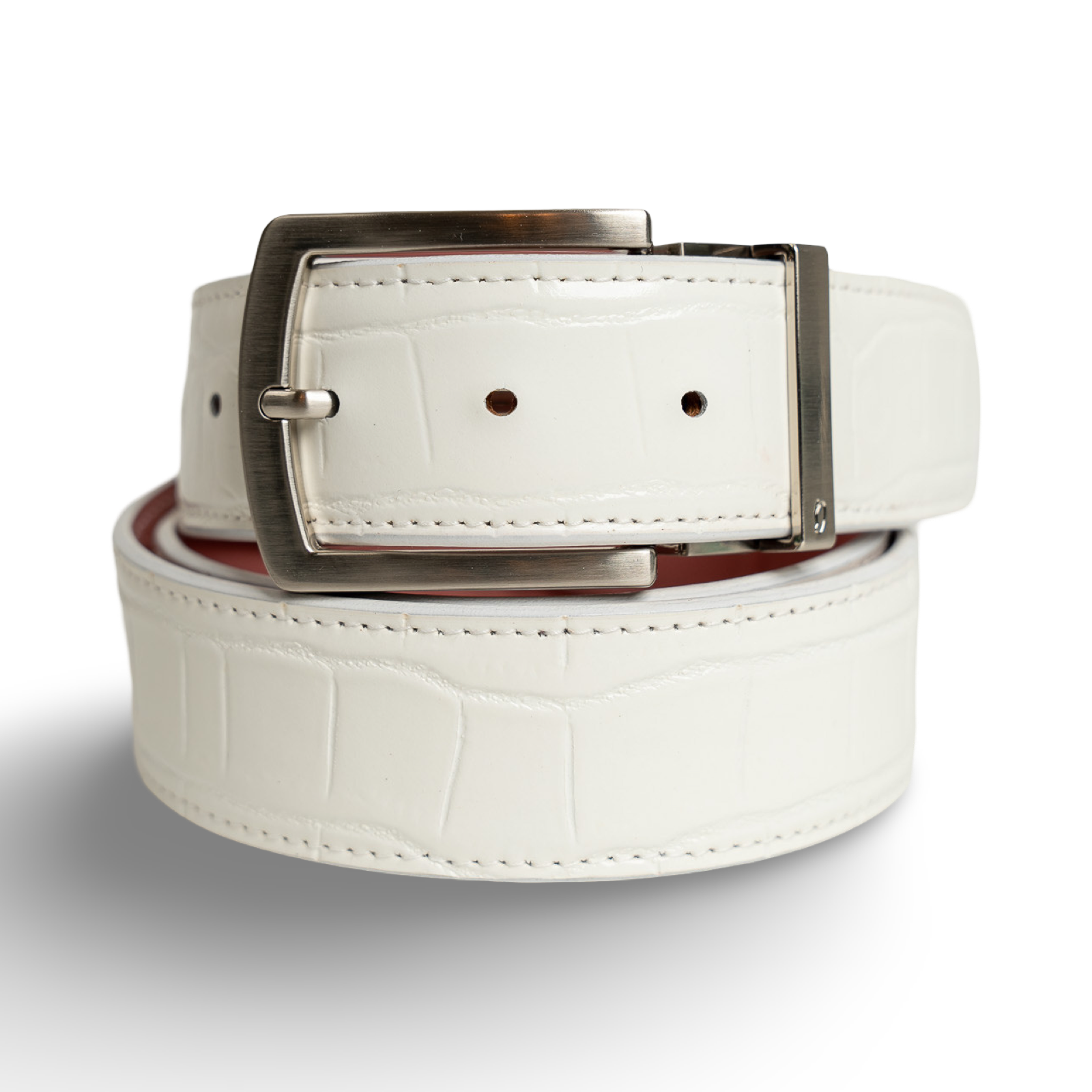 小物 ORCIANI white crocodile leather belt Crocodile White Belts – Druh Life