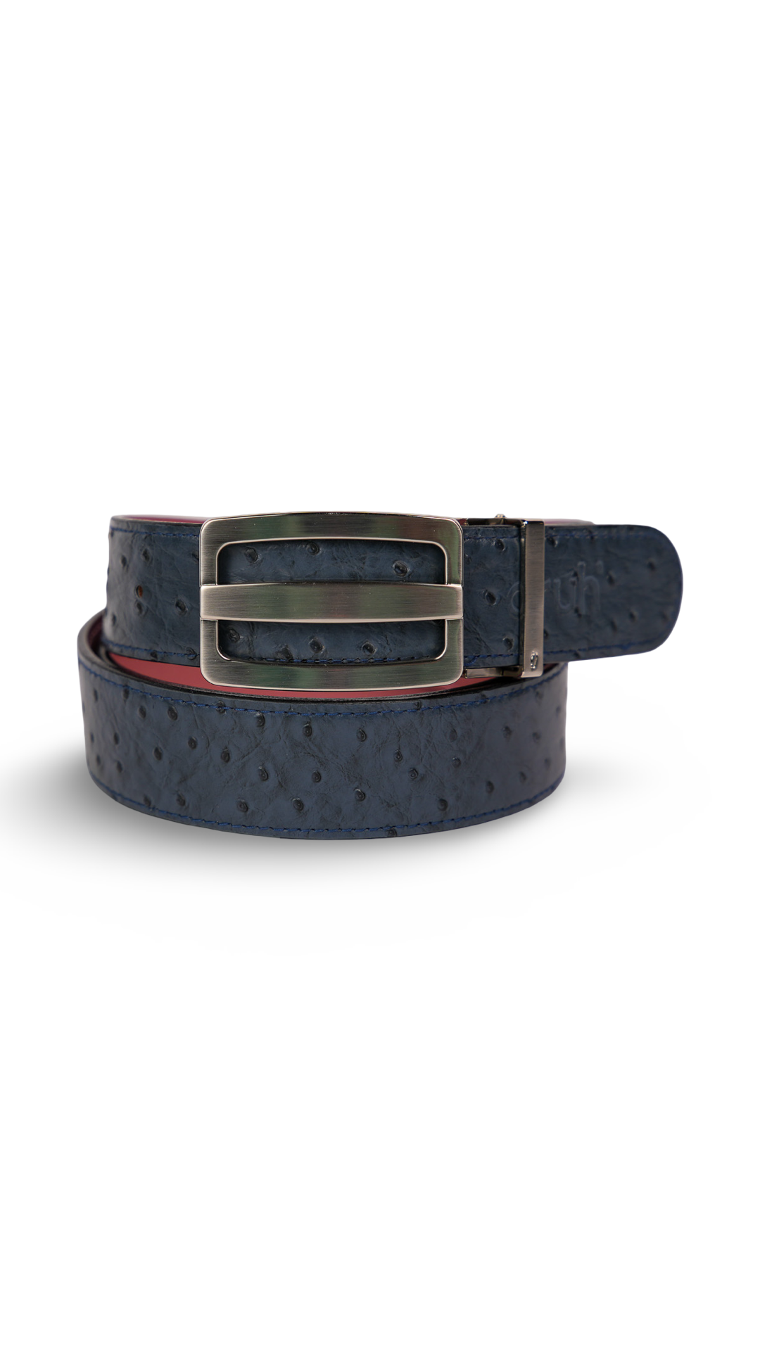 Blue Ostrich Belts