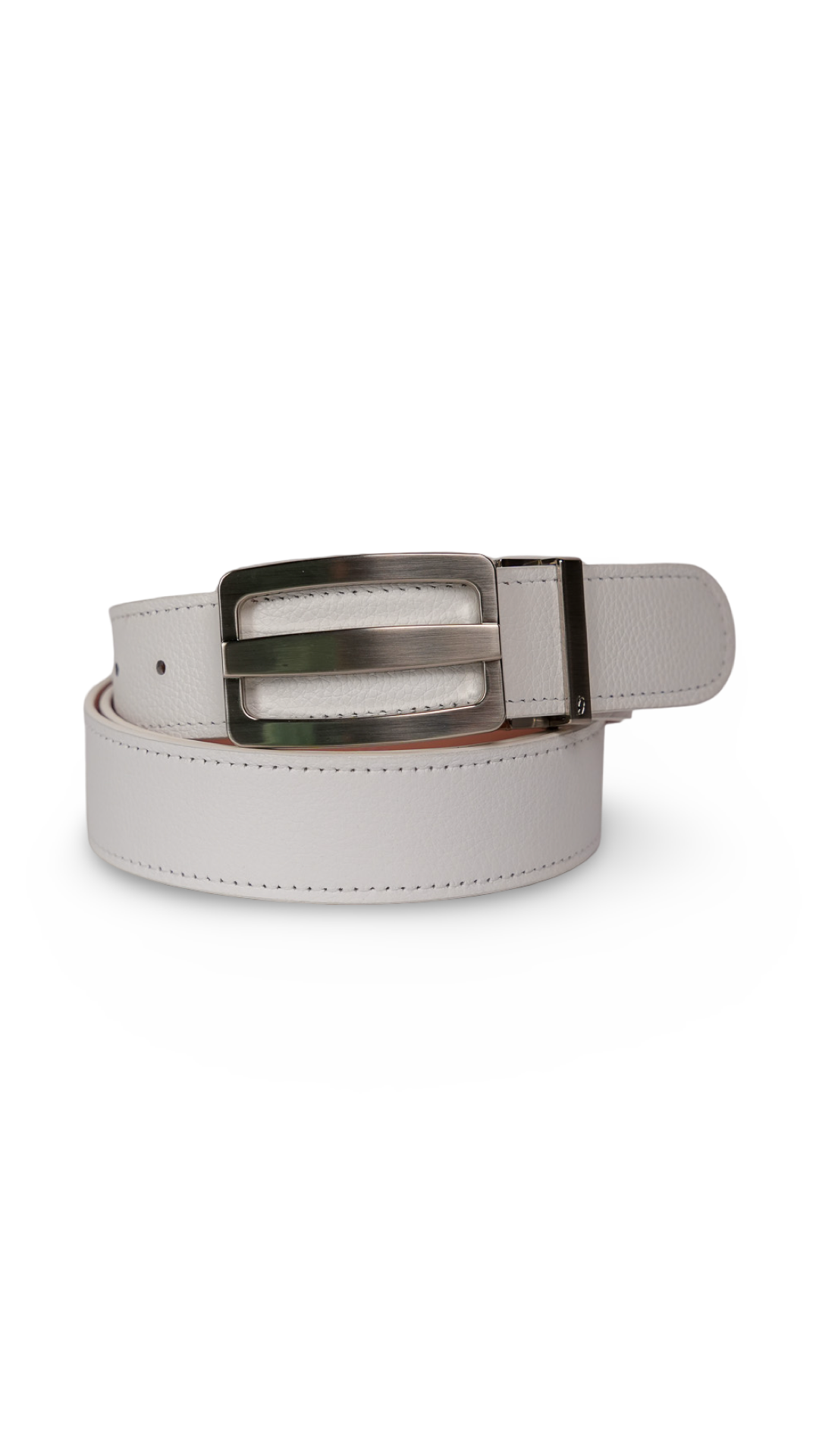 Full Grain White Belt
