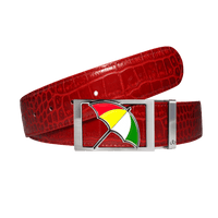 Red crocodile strap with Arnold Palmer buckle