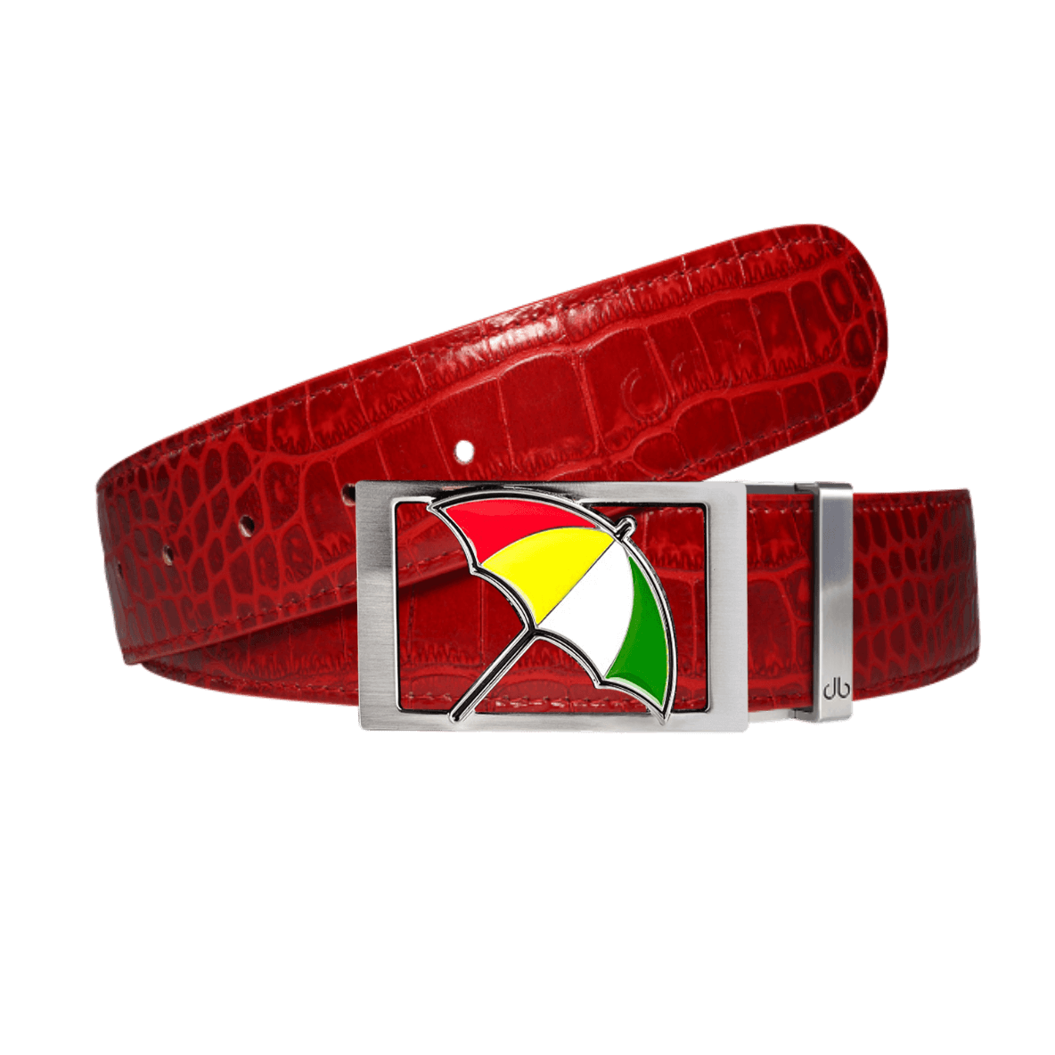 Red crocodile strap with Arnold Palmer buckle