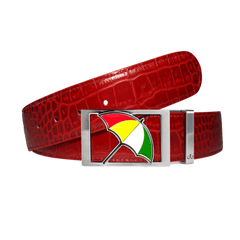 Red crocodile strap with Arnold Palmer buckle