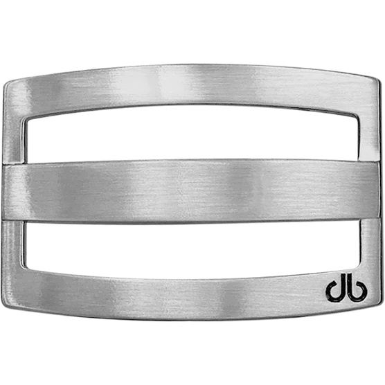 Silver Druh DB Classic Stripe Buckle