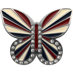 Union Jack Butterfly Buckle