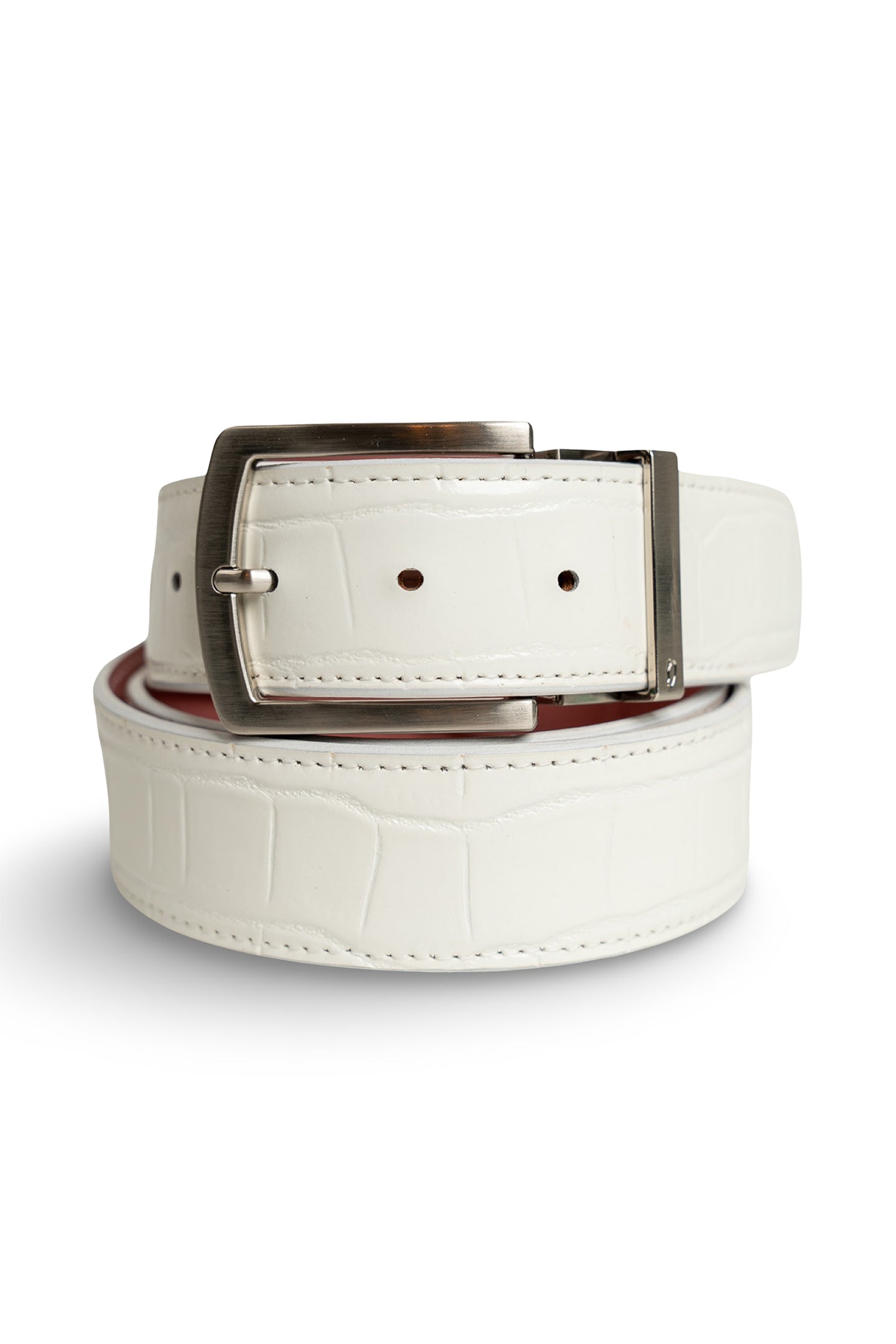 White Crocodile Belts