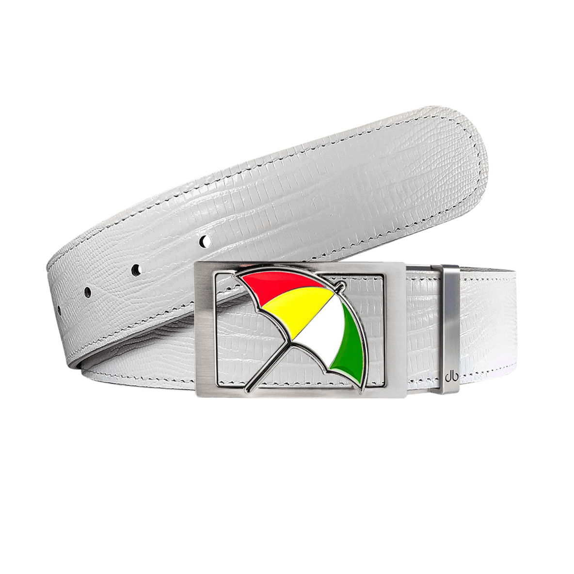 White lizard leather strap with Arnold Palmer buckle
