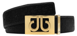 Embossed Leather Belt - db Icon Pattern