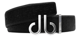 Embossed Leather Belt - db Icon Pattern