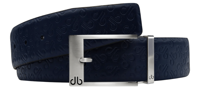 Embossed Leather Belt - db Icon Pattern