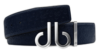 Embossed Leather Belt - db Icon Pattern