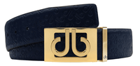 Embossed Leather Belt - db Icon Pattern