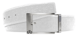 Embossed Leather Belt - db Icon Pattern