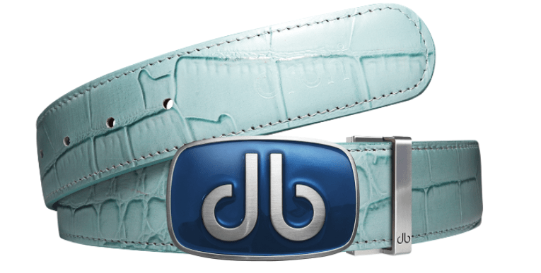 Aqua / Big & Gaint Crocodile Leather Belts Druh Belts USA