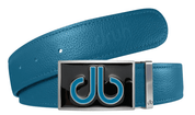 Aqua / Double Infill Full Grain Leather Belts Druh Belts and Buckles | US & Canada