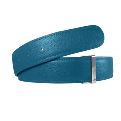 Aqua Full Grain Leather Belt Straps Druh Belts USA