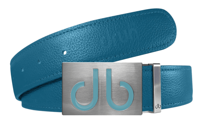 Aqua / Infill Full Grain Leather Belts Druh Belts and Buckles | US & Canada