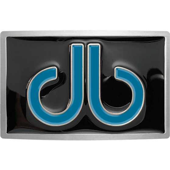 Druh db Double Infill Buckle - Black Background - Aqua