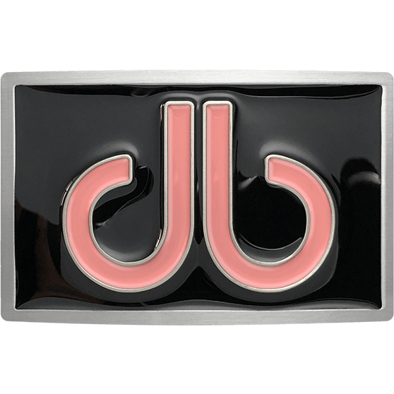 Druh db Double Infill Buckle - Black Background - Pink