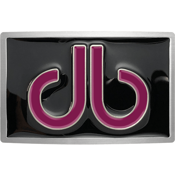 Druh db Double Infill Buckle - Black Background - Purple